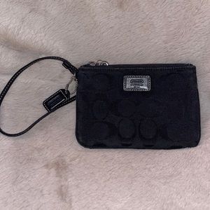 Coach Canvas Signature Wristlet